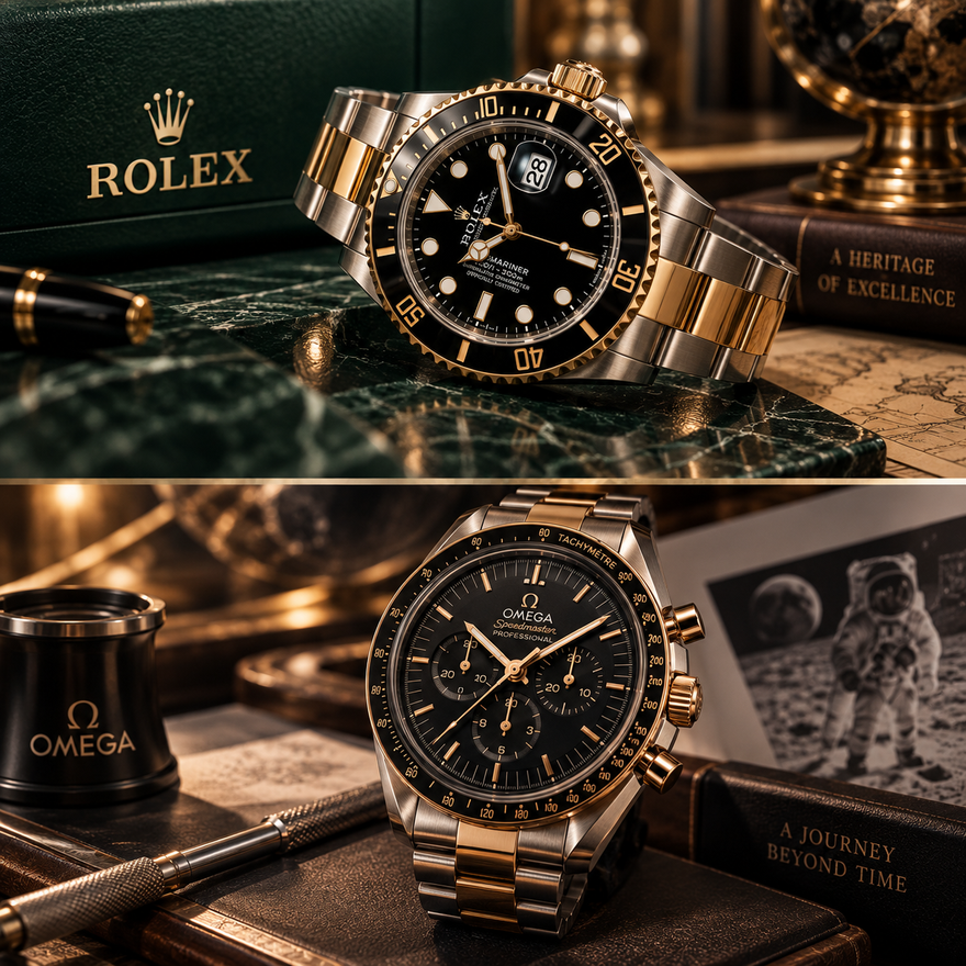Rolex czy Omega – porównanie legendarnych marek i ich kultowych modeli