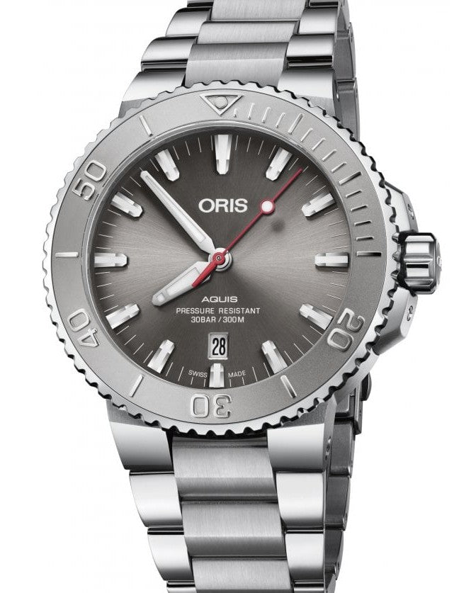 Oris Aquis Date Szary 44 mm Stal 0173377304153-0782405PEB
