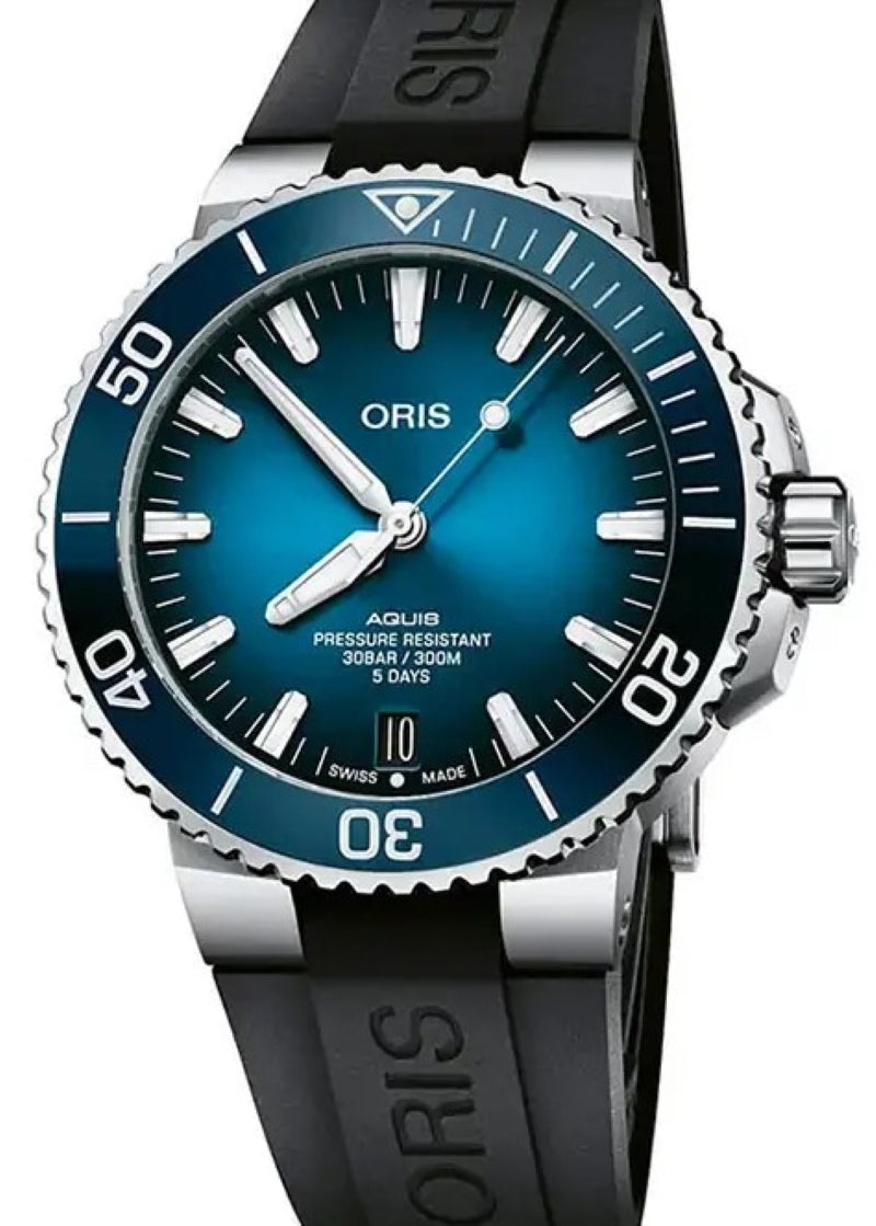 Oris Aquis DateCalibre Niebieski 41.5 mm Stal 0140077694135-0742274FC