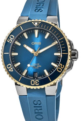 Oris Aquis DateCalibre Niebieski 41.5 mm Stal 0140077696355-0742275FC