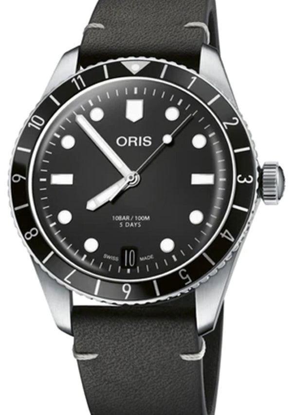 Oris Divers Sixty Five Czarny 40 mm Stal