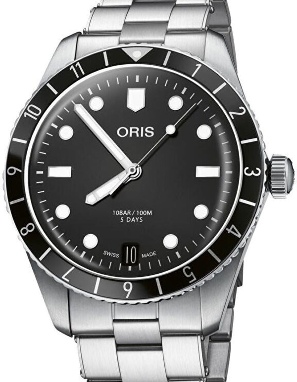 Oris Divers Sixty Five Czarny 40 mm Stal