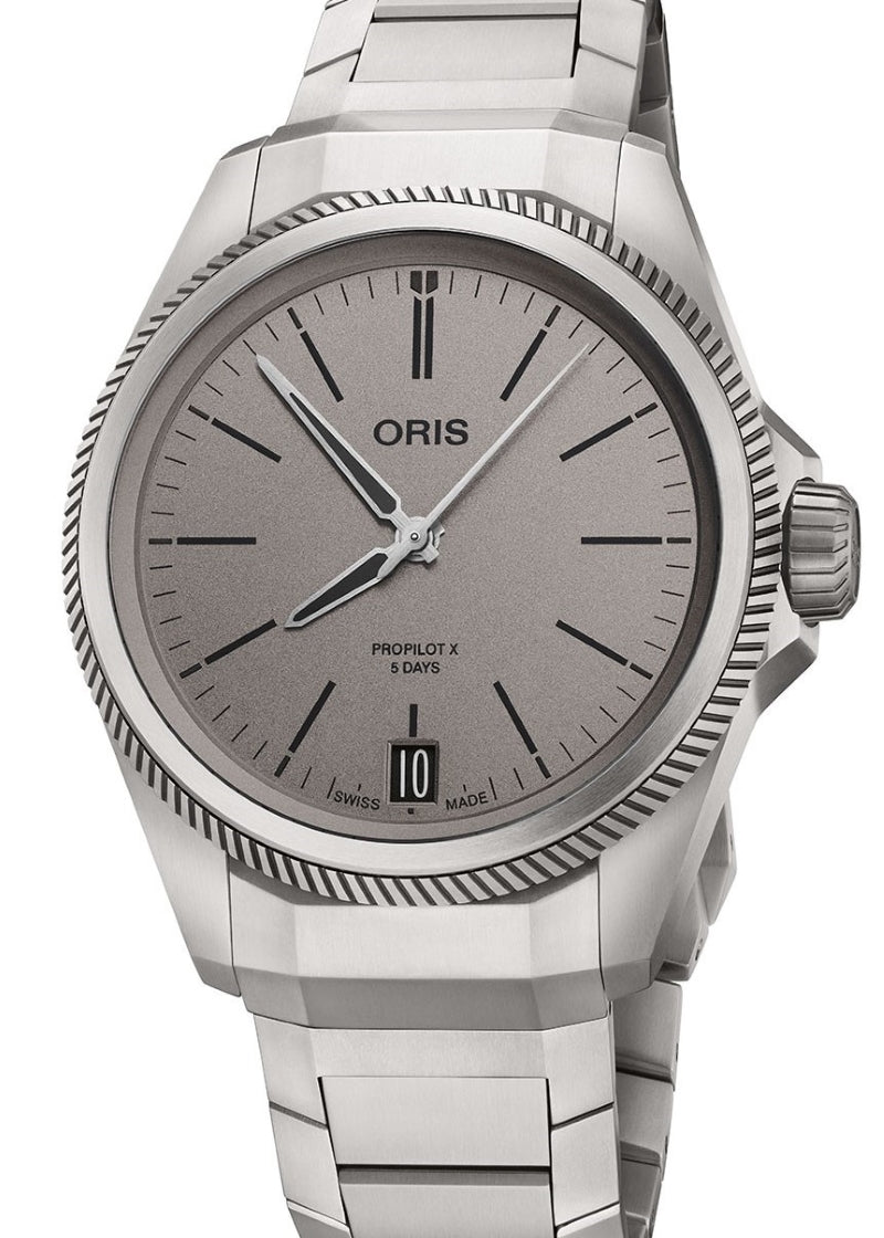 Oris ProPilot X Calibre 400 Szary 39 mm Tytan 0140077787153-0772001TLC