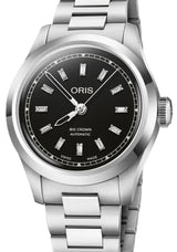 Oris Big Crown Diamonds Czarny 34 mm Stal 0153177974094-0781706