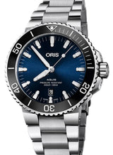 Oris Aquis Date Niebieski 41.5 mm Stal 0173377664135-0782205PEB