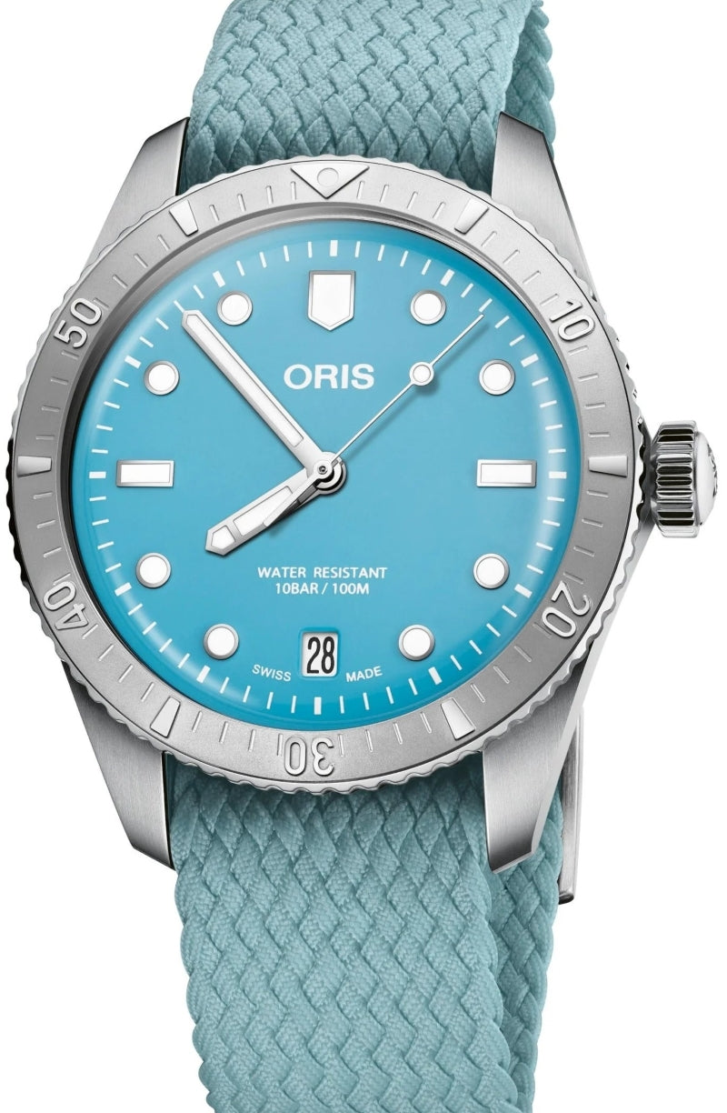 Oris Divers Sixty Five Niebieski 38 mm Stal 0173377714055-0731902S