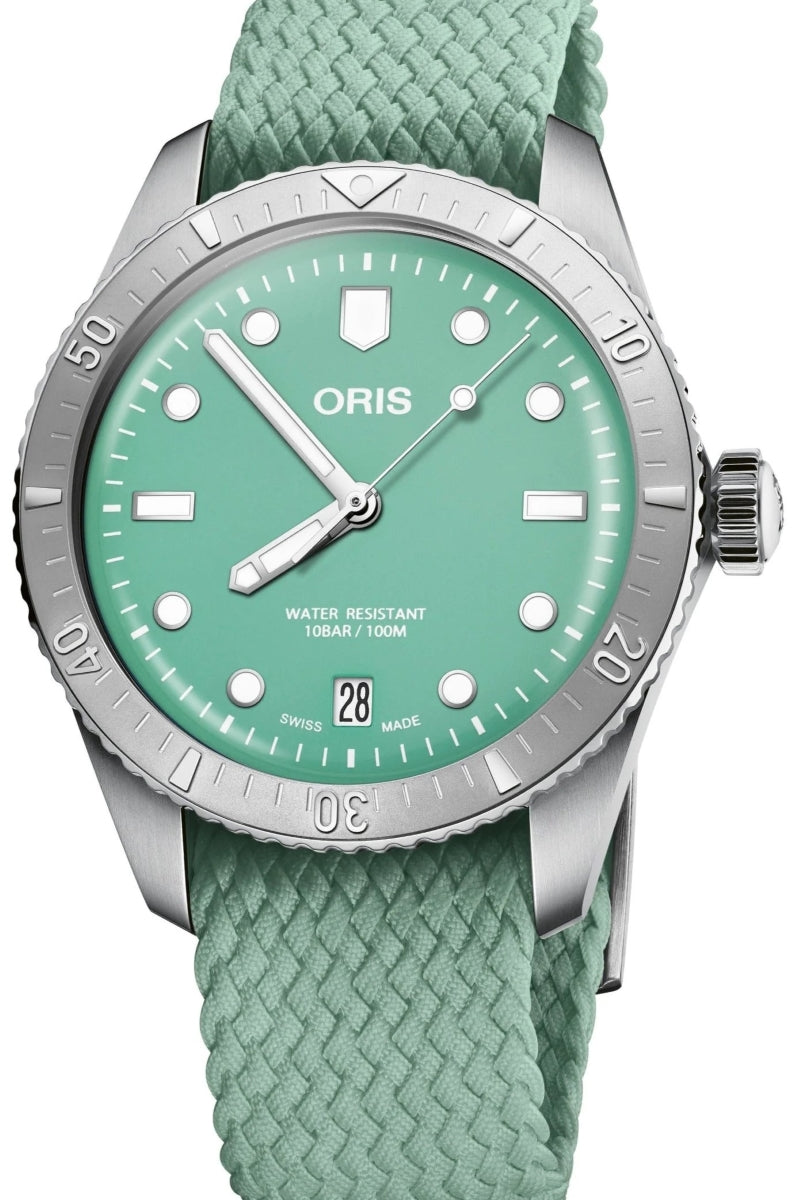 Oris Divers Sixty Five Zielony 38 mm Stal 0173377714057-0731903S