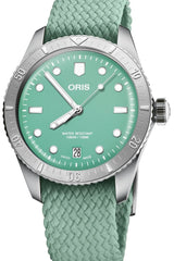 Oris Divers Sixty Five Zielony 38 mm Stal 0173377714057-0731903S