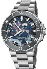 Oris Aquis Date Upcycle Niebieski 43.5 mm Stal 0173377894150-0782304PEB