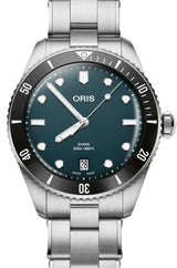Oris Divers Date Niebieski 39 mm Stal 0173377954055-Set
