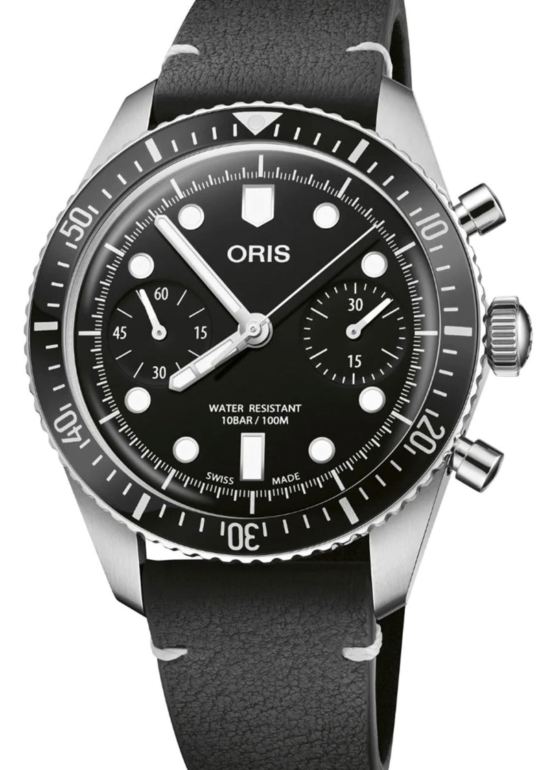 Oris Divers Sixty FiveChronograph Czarny 40 mm Stal 0177177914054-0762001