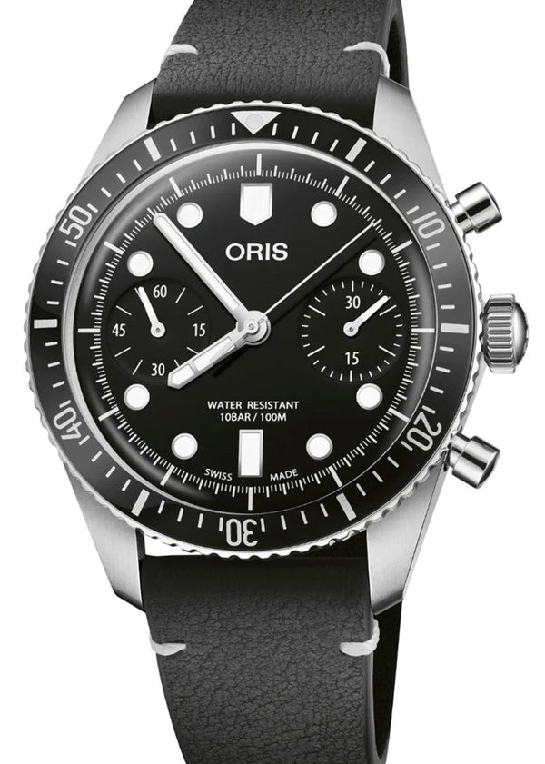 Oris Divers Sixty FiveChronograph Czarny 40 mm Stal