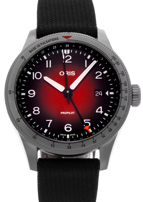 Oris ProPilot Czerwony 41.5 mm Stal