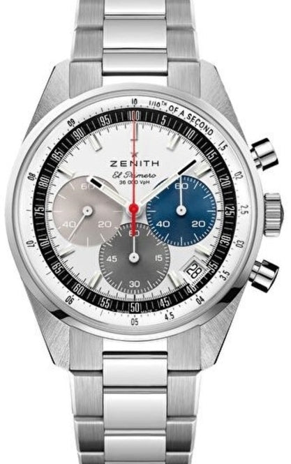 Zenith El Primero Chronomaster Biały 38 mm Stal 03.3200.3600/69.M3200