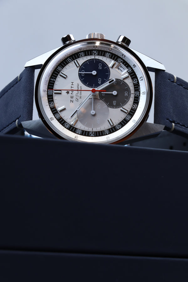 Zenith Chronomaster Original Srebrny 38 mm Stal