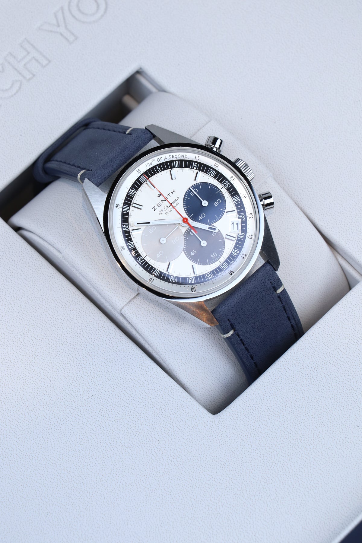 Zenith Chronomaster Original Srebrny 38 mm Stal 03.3200.3600/69.C902