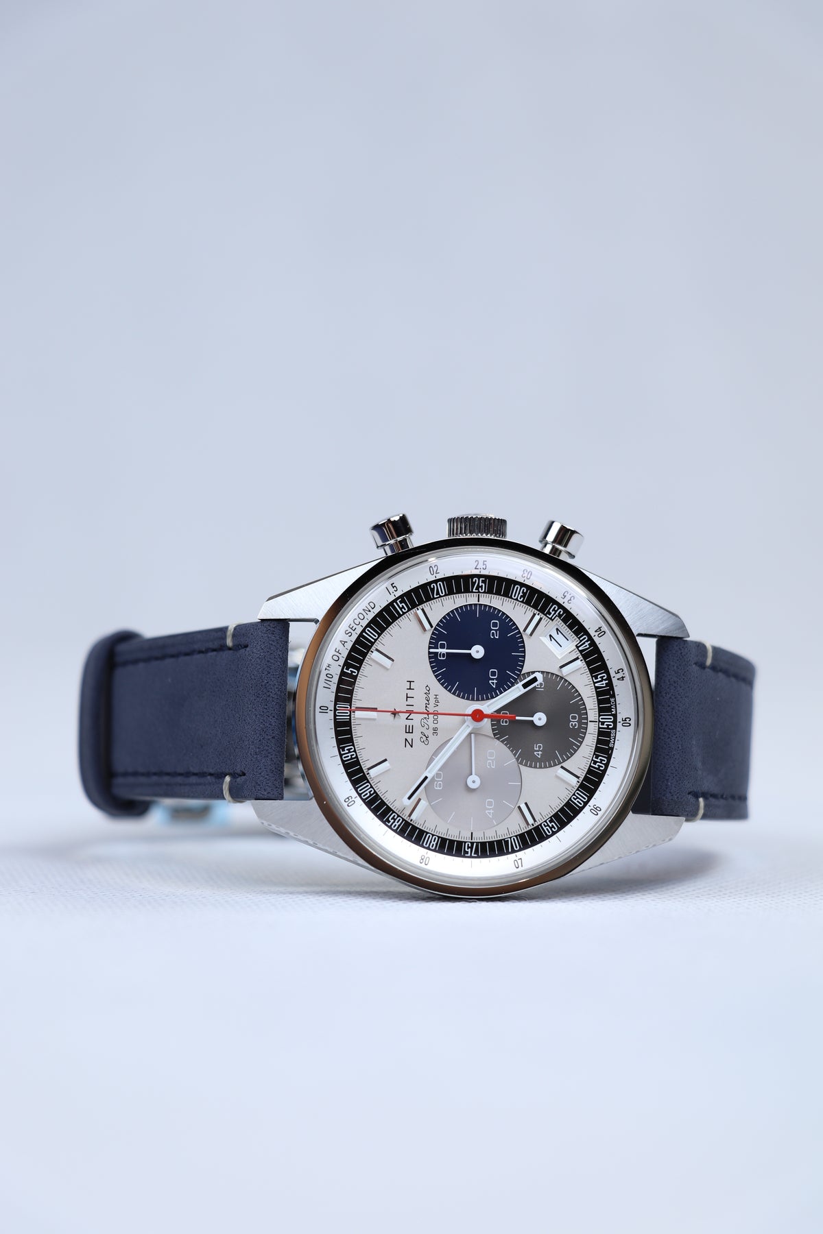 Zenith Chronomaster Original Srebrny 38 mm Stal 03.3200.3600/69.C902