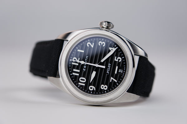 Zenith Pilot Czarny 40 mm Stal