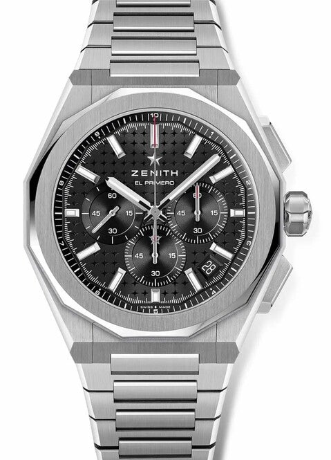 Zenith Defy Czarny 42 mm Stal 03.9500.3600/21.I001