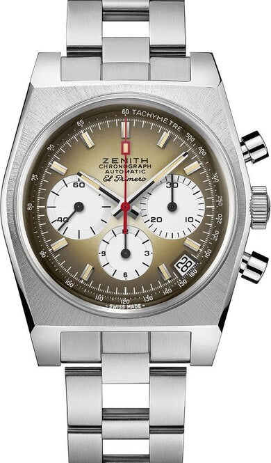 Zenith Chronomaster Sport Brązowy 37 mm Stal 03.A384.400/385.M385