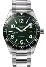 Glashütte Original SeaQ Zielony 39 mm Stal 1-39-11-13-83-70
