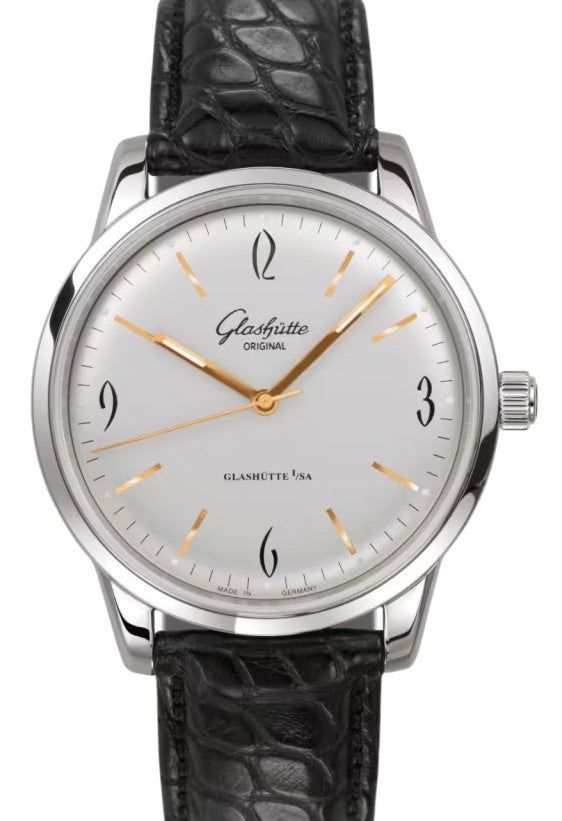 Glashütte Original Sixties Srebrny 39 mm Stal 1-39-52-01-02-04