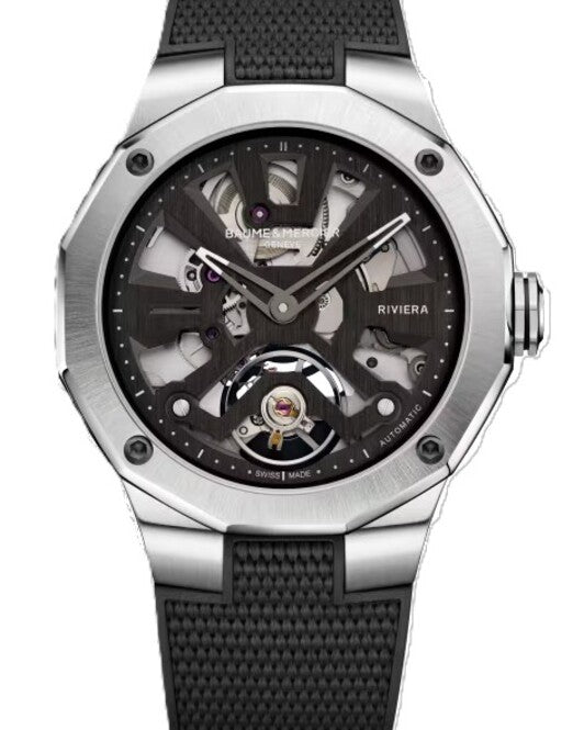 Baume & Mercier Riviera Czarny 42 mm Stal M0A10721