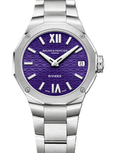 Baume & Mercier Riviera Fioletowy 33 mm Stal M0A10728