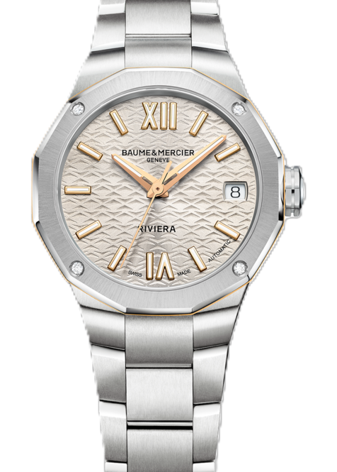 Baume & Mercier Riviera Srebrny 33 mm Stal M0A10730