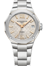 Baume & Mercier Riviera Srebrny 33 mm Stal M0A10730