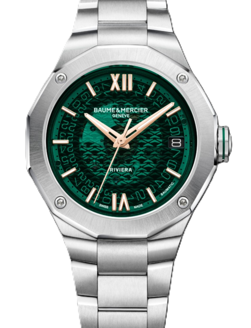 Baume & Mercier Riviera Zielony 39 mm Stal M0A10770