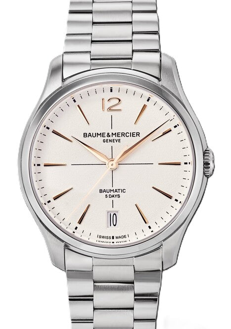 Baume & Mercier Clifton Srebrny 39 mm Stal M0A10793