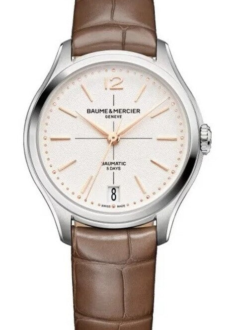 Baume & Mercier Clifton Srebrny 39 mm Stal M0A10831