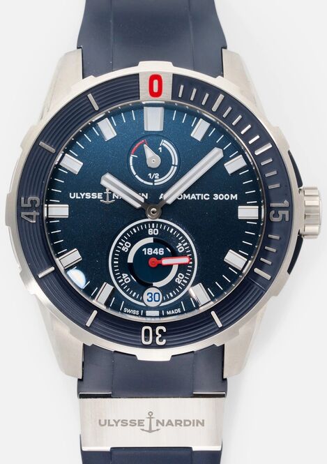 Ulysse Nardin Marine Diver Chronometer Niebieski 44 mm Tytan 1183-170-3/93
