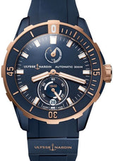 Ulysse Nardin Diver Chronometer Niebieski 44 mm Złoto różowe 1185-170-3/BLUE