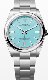 Rolex Oyster Perpetual 36 Turkusowy 36 mm Stal