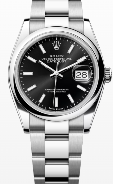 Rolex Datejust 36 Biały 36 mm Stal