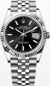 Rolex Datejust 36 Srebrny diamenty 36 mm Złoto/Stal