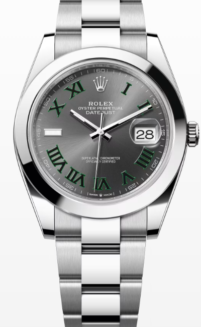 Rolex Datejust 41 "Wimbledon" Szary 41 mm Stal