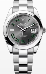 Rolex Datejust 41 "Wimbledon" Szary 41 mm Stal