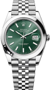 Rolex Datejust 41 Miętowy 41 mm Stal