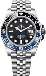 Rolex GMT Master II "Batgirl" Czarny 40 mm Stal