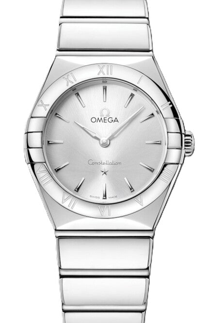 Omega Constellation Srebrny 28 mm Stal 131.10.28.60.02.002