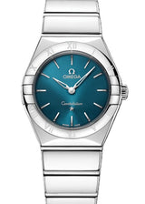 Omega Constellation Turkusowy 28 mm Stal 131.10.28.60.03.002