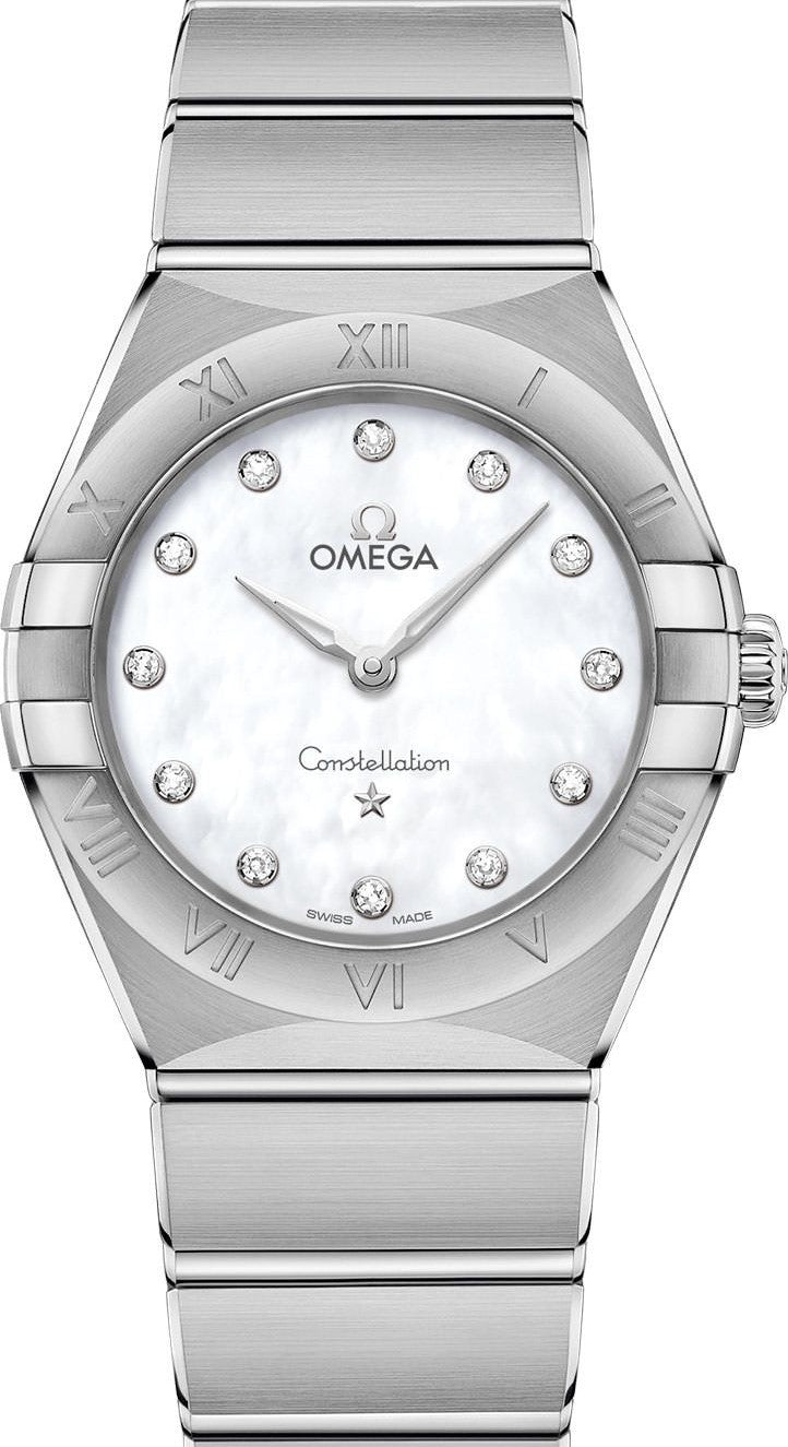 Omega Constellation Masa perlowa 28 mm Stal 131.10.28.60.55.001