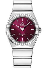 Omega Constellation Bordowy 28 mm Stal 131.15.28.60.11.001