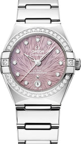 Omega Constellation Fioletowy 29 mm Stal 131.15.29.20.60.001