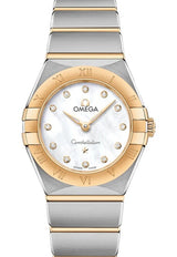 Omega Constellation Biały 25 mm Złoto/Stal 131.20.25.60.55.002