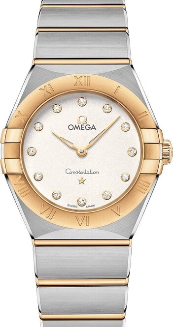 Omega Constellation Srebrny 28 mm Złoto/Stal 131.20.28.60.52.002