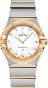 Omega Constellation Masa perlowa 28 mm Zloto/Stal 131.20.28.60.55.002